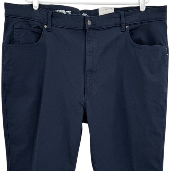 St. John's Bay Men's Slim Fit Tapered Stretch Navy Chino Pants Size 42x32 NWT - Picture 3 of 11